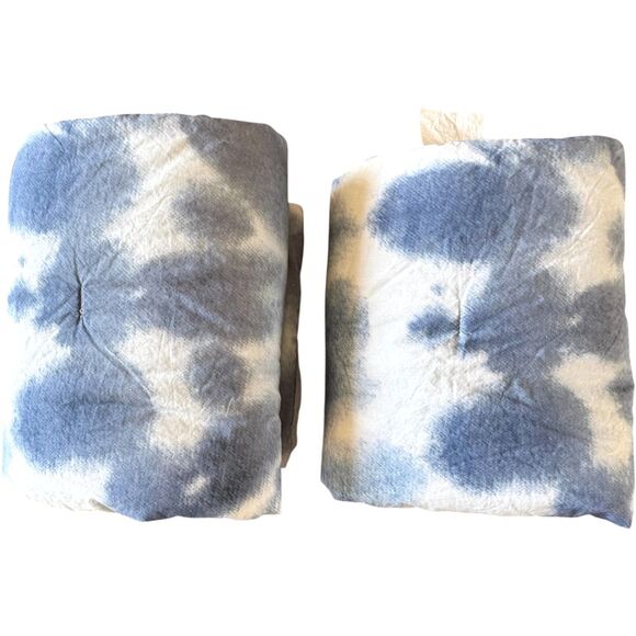 Pottery Barn Teen Swell Lofty Cotton Quilted Pillow Standard Sham Set Blue Multi - Picture 1 of 10